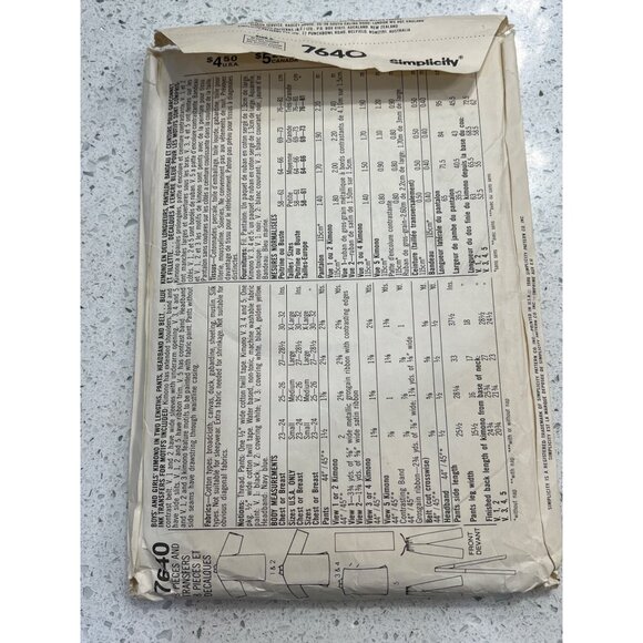 Simplicity 7640 The Karate Kid Costume Sewing Pattern Size A All Sizes Included - Picture 2 of 2